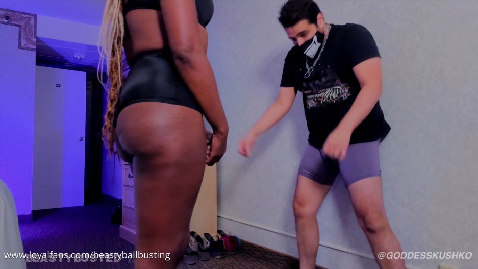 BeastCage - Beasty Ballbusting - I've Seen Goddess Kushko Kick Balls Before